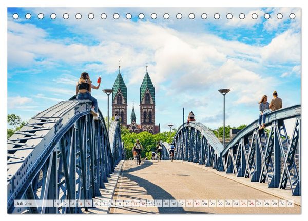 Produktbild: Freiburg im Breisgau Impressionen (Tischkalender 2026 DIN A5 quer), CALVENDO Monatskalender