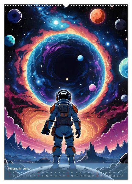 Produktbild: Weltraumtr&auml;ume (hochwertiger Premium Wandkalender 2026 DIN A2 hoch), Kunstdruck in Hochglanz