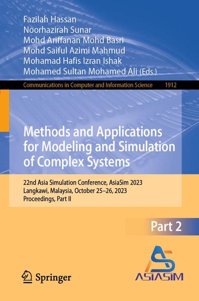 Produktbild: Methods and Applications for Modeling and Simulation of Complex Systems