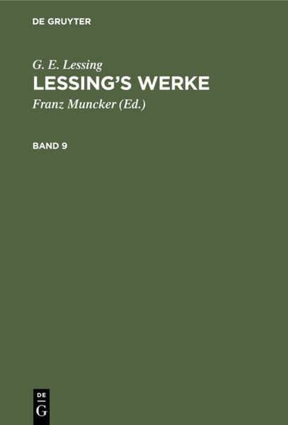 Produktbild: Lessing&rsquo;s Werke. Band 9