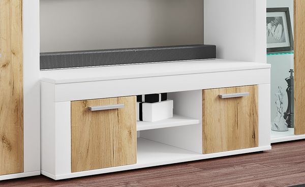 Produktbild: Holz TV Lowboard M&ouml;bel Fernsehschrank Usilo L