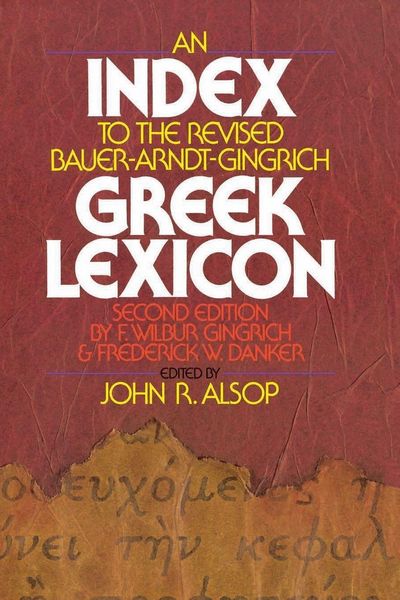 Produktbild: An Index to the Revised Bauer-Arndt-Gingrich Greek Lexicon