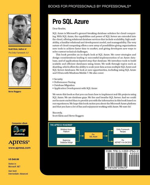 Produktbild: Pro SQL Azure