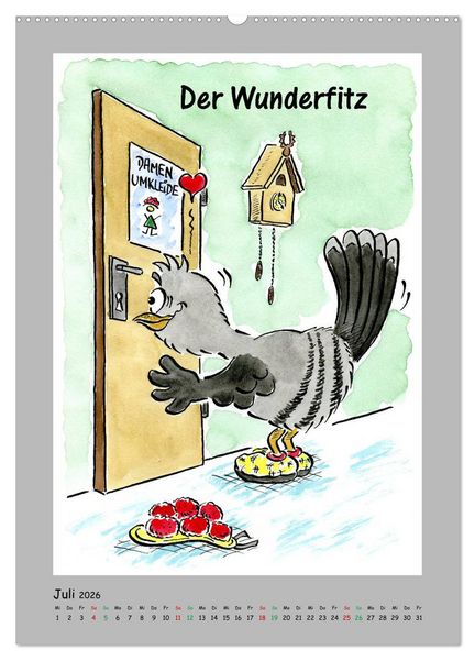 Produktbild: HarryKuckuck - Der Schwarzwald ruft (Wandkalender 2026 DIN A2 hoch), CALVENDO Monatskalender