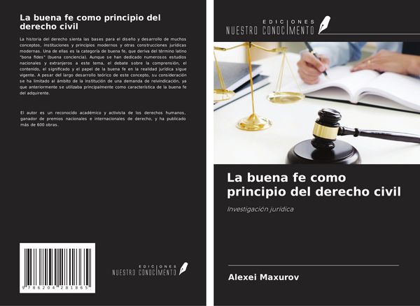 Produktbild: La buena fe como principio del derecho civil