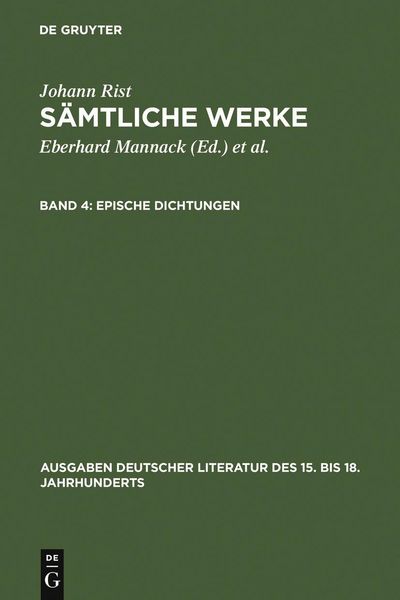 Produktbild: Epische Dichtungen