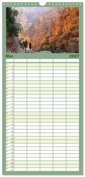Produktbild: Familienplaner 2027 - Unterwegs im Weihrauchland Oman mit 5 Spalten (Wandkalender, 21 x 45 cm) CALVENDO