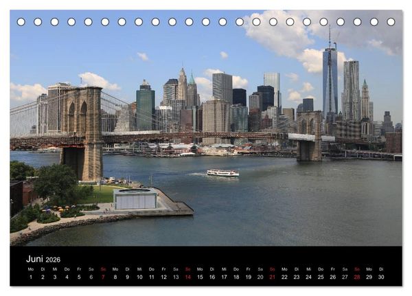 Produktbild: New York City (Tischkalender 2026 DIN A5 quer), CALVENDO Monatskalender