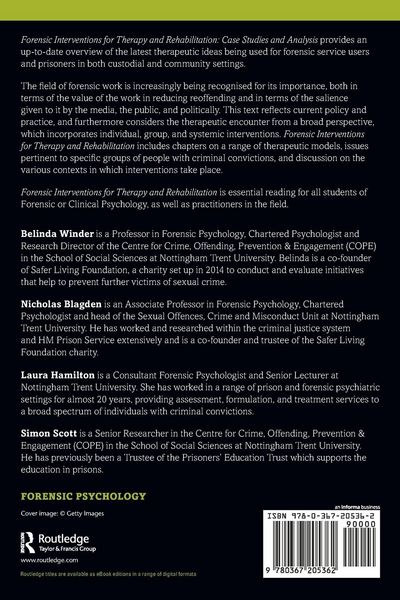 Produktbild: Forensic Interventions for Therapy and Rehabilitation
