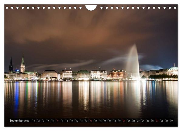 Produktbild: Hamburg - Alster (Wandkalender 2026 DIN A4 quer), CALVENDO Monatskalender