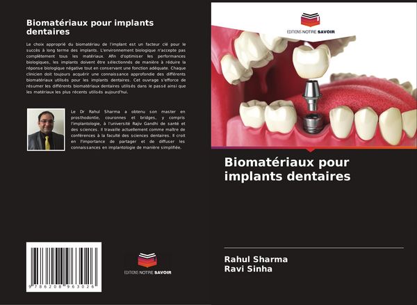 Produktbild: Biomat&eacute;riaux pour implants dentaires