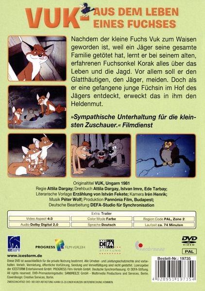 Produktbild: Vuk - Aus dem Leben eines Fuchses
