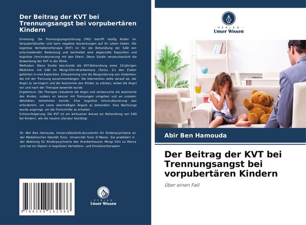 Produktbild: Der Beitrag der KVT bei Trennungsangst bei vorpubert&auml;ren Kindern