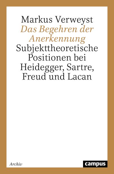 Produktbild: Das Begehren der Anerkennung
