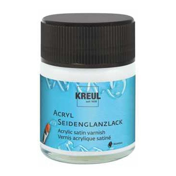 KREUL Acryl Seidenglanzlack transparent 50ml Glas