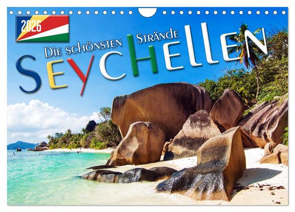Produktbild: Seychellen - Die sch&ouml;nsten Str&auml;nde (Wandkalender 2026 DIN A4 quer), CALVENDO Monatskalender