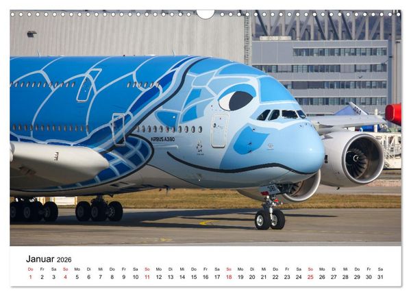 Produktbild: Airbus A380 Superjumbo 2026 (Wandkalender 2026 DIN A3 quer), CALVENDO Monatskalender
