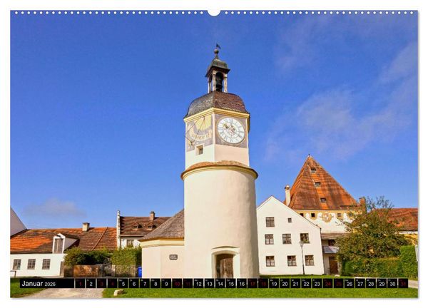 Produktbild: Burghausen - Mittelalter an der Salzach (hochwertiger Premium Wandkalender 2026 DIN A2 quer), Kunstdruck in Hochglanz
