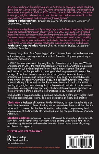 Produktbild: Contemporary Australian Playwriting