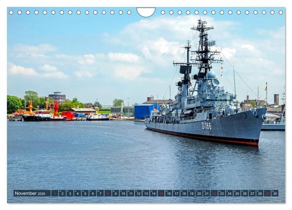 Produktbild: Wilhelmshaven, maritime Bilderreise (Wandkalender 2026 DIN A4 quer), CALVENDO Monatskalender