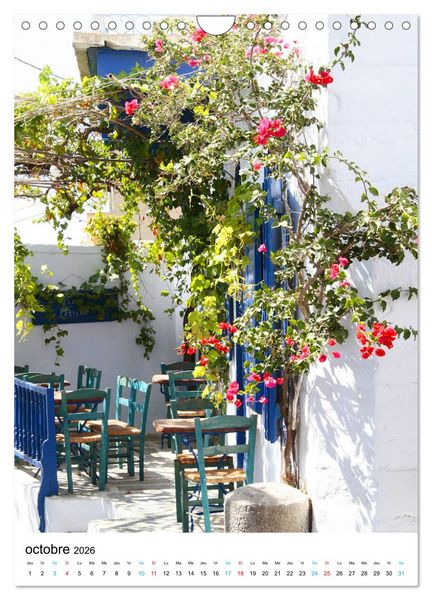 Produktbild: Souvenirs de Gr&egrave;ce (Calendrier mural 2026 DIN A4 horizontal), CALVENDO calendrier mensuel