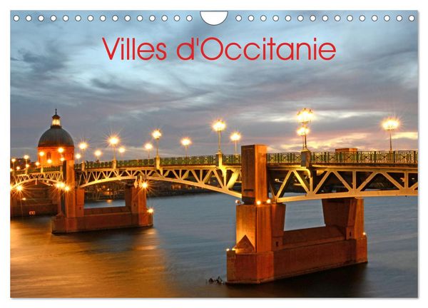 Produktbild: Villes d'Occitanie (Calendrier mural 2026 DIN A4 vertical), CALVENDO calendrier mensuel