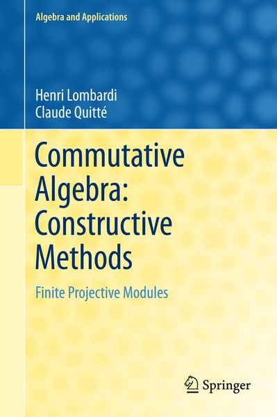 Produktbild: Commutative Algebra: Constructive Methods
