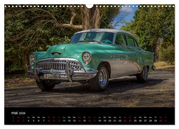 Produktbild: Cuba les belles am&eacute;ricaines (Calendrier mural 2026 DIN A3 vertical), CALVENDO calendrier mensuel