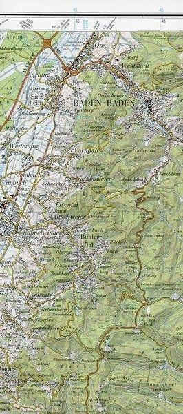 Produktbild: Baden-Baden 1 : 100 000