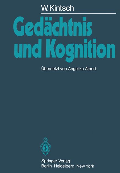 Produktbild: Ged&auml;chtnis und Kognition