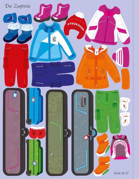 Produktbild: Mein Anziehpuppen-Stickerbuch: Ferien