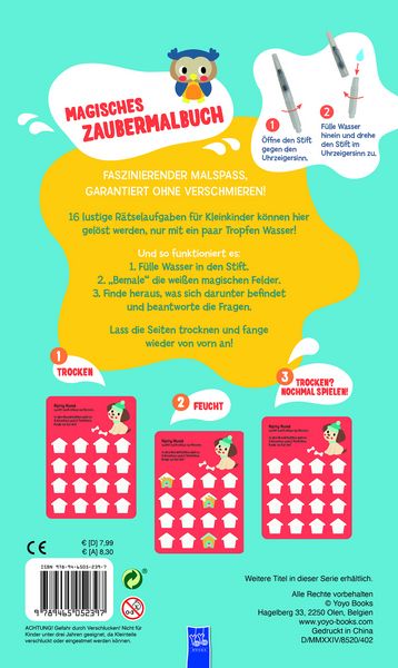 Produktbild: Magisches Zaubermalbuch - Blau (Schaf)
