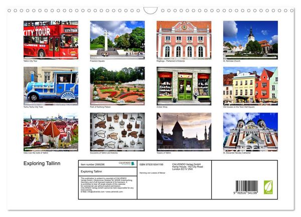 Produktbild: Exploring Tallinn (Wall Calendar 2026 DIN A3 landscape), CALVENDO 12 Month Wall Calendar