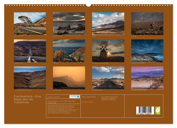 Produktbild: Fuerteventura - Eine Reise &uuml;ber die Vulkaninsel (hochwertiger Premium Wandkalender 2026 DIN A2 quer), Kunstdruck in Hochglanz