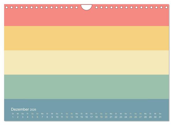 Produktbild: 70er Jahre Bastelkalender - DIY Kreativ-Kalender zum Selbstgestalten (Wandkalender 2026 DIN A4 quer), CALVENDO Monatskalender