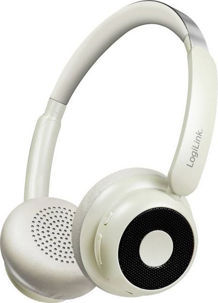 Produktbild: LogiLink BT0072S Over Ear Kopfh&ouml;rer Bluetooth&reg; Creme