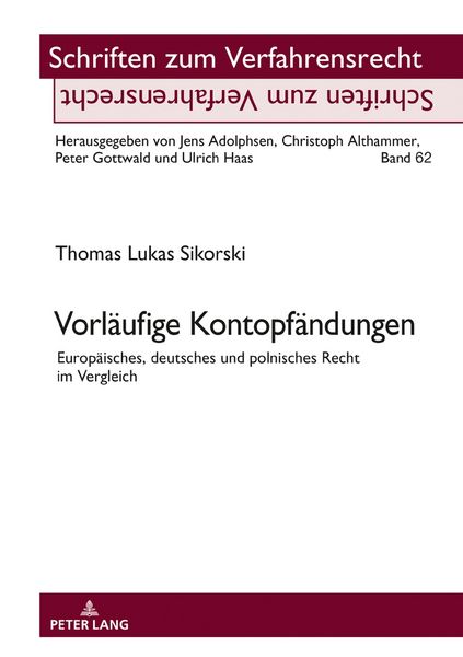 Produktbild: Vorl&auml;ufige Kontopf&auml;ndungen