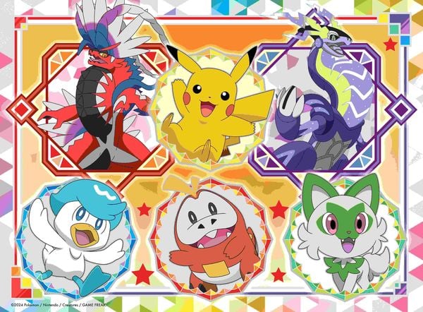 Produktbild: Kinderpuzzle 100 XXL Teile - Pok&eacute;mon Karmesin und Purpur