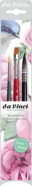 Produktbild: Da Vinci Pinselset Botanical Art Watercolour, 3er Set