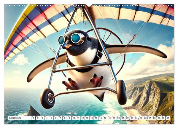 Produktbild: Illusions animales - Amusez-vous au gr&eacute; de ces sc&egrave;nes animales rocambolesques (Calendrier mural 2026 DIN A2 vertical) calendrier de bureau