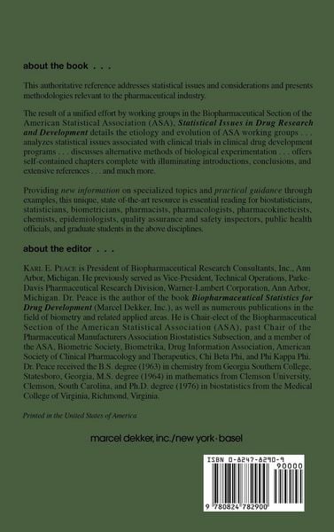 Produktbild: Statistical Issues in Drug Research and Development