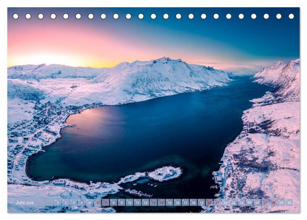 Produktbild: Troms&oslash; in der Polarnacht (Tischkalender 2026 DIN A5 quer), CALVENDO Monatskalender