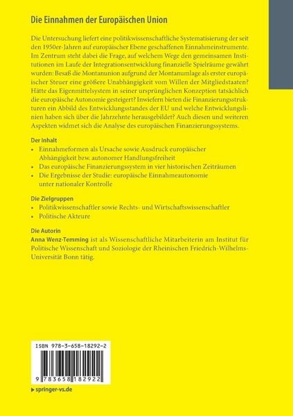 Produktbild: Die Einnahmen der Europ&auml;ischen Union