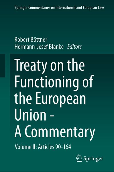 Produktbild: Treaty on the Functioning of the European Union - A Commentary