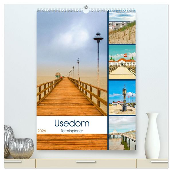 Produktbild: Usedom - Terminplaner (hochwertiger Premium Wandkalender 2026 DIN A2 hoch), Kunstdruck in Hochglanz