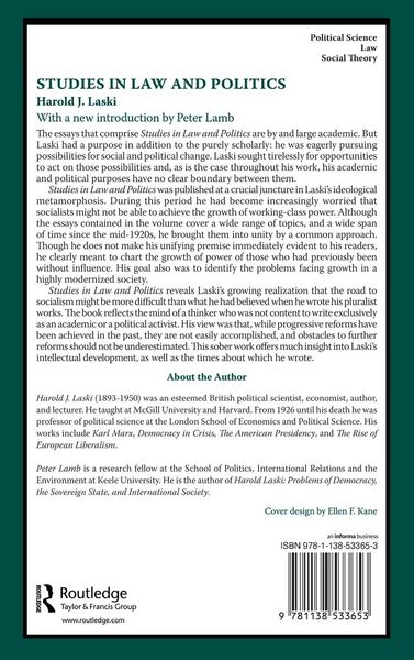 Produktbild: Studies in Law and Politics