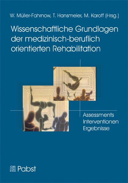Produktbild: Wissenschaftliche Grundlagen der medizinisch-beruflich orientierten Rehabilitation