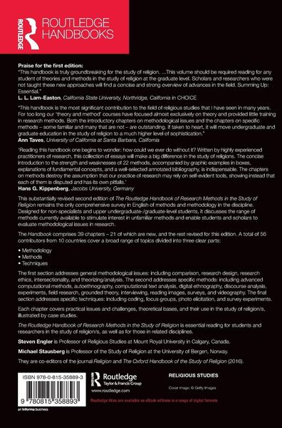 Produktbild: The Routledge Handbook of Research Methods in the Study of Religion