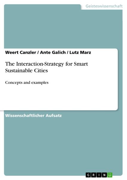 Produktbild: The Interaction-Strategy for Smart Sustainable Cities