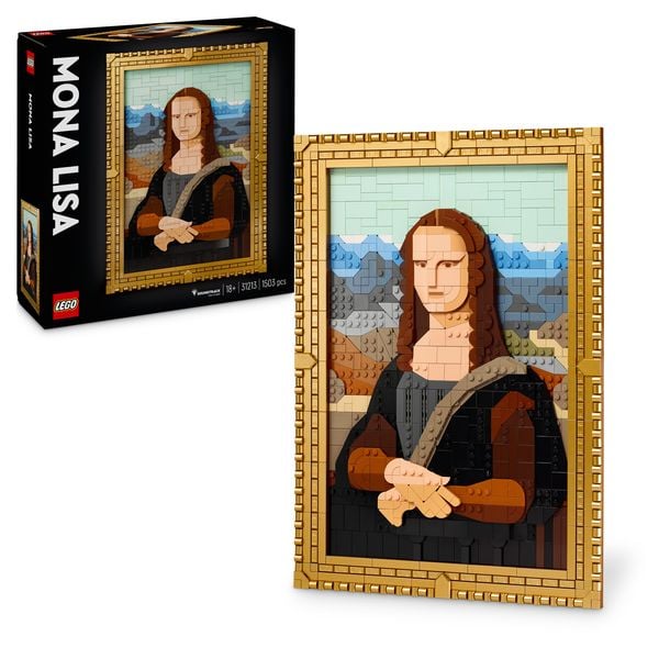 LEGO Art Mona Lisa, Set für Erwachsene, Gemälde Leonardo da Vinci 31213